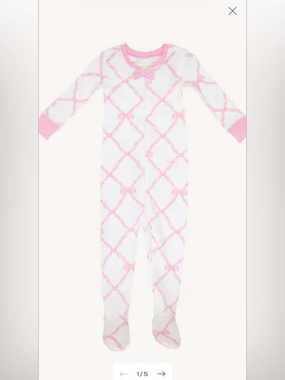 The Beaufort Bonnet Company- Noelle’s Night Night in Belle Mead Bow- size 3T